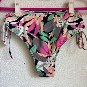 Roxy Multicolor Lace-Up Swimsuit